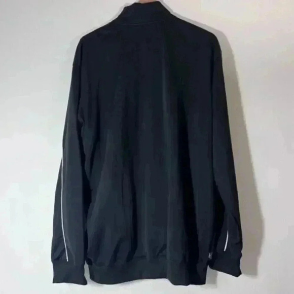 Nike Y2K Athletic Track Jacket Black And White Sz XL Vintage Activewear Running - Picture 2 of 7
